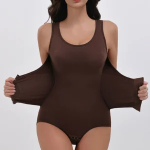 Womens Tummy Control Bodysuit Sleeveless High Waist Body Shaper Seamless Bodyshaper Sexy Slim Belly Compression Waist Trainer