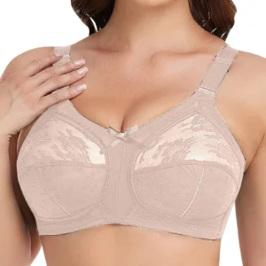 Plus Size Sports Bras For Women Women'S Plus Size Bra Minimiser Lace Full Coverage Firm Hold Non Padded Soutiens Gorge Femmes