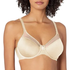 Women'S Steel Ring Underwire Bra Splicing Lace Smooth Ultra Light T Shirt Bra Convertible Bra Breast Gathering Lingerie