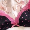 Rose red bra