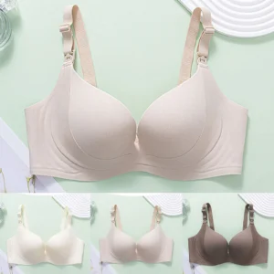 Thickened Round Chest Female Thin Invisible Bra Women'S Wireless Bra With Seamless Smooth Comfort Wirefree T Shirt Bra Mujer