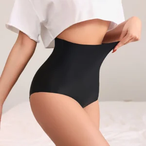 Women'S Solid Color High Waisted Panties Four Layer Leak Proof Menstrual Underwear High Waist Flat Belly Underwear Women
