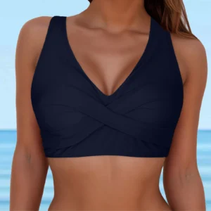 Swimwear Push Up Beachwear Bra Women Lace Up Swimwear Tops Underwire Full Coverage Bikini Top Push Up Swim Bikini 2025 Woman
