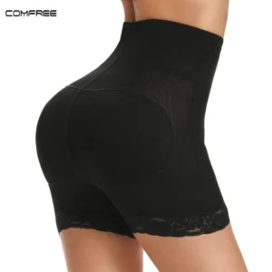 Women Butt Lifter Shapewear Padded Underwear Hip Enhancer Shorts Fake Booty Tummy Control Panties High Waist Trainer Body Shaper